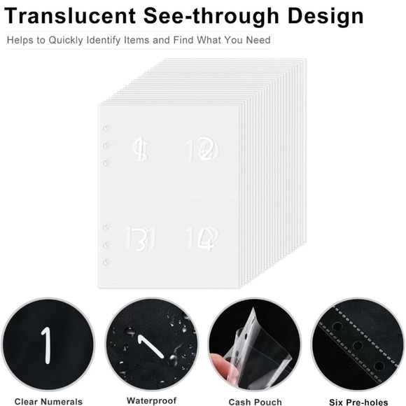 100 Envelope Money Savings Challenge Budget Binder - Picture 4 of 8